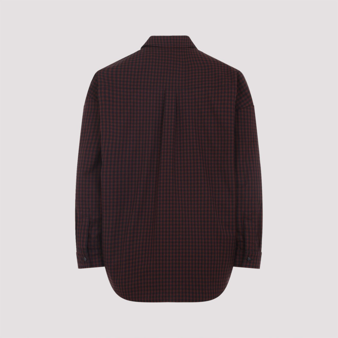 Gucci Burgundy Tailored Jacket With Subtle Checkered Pattern