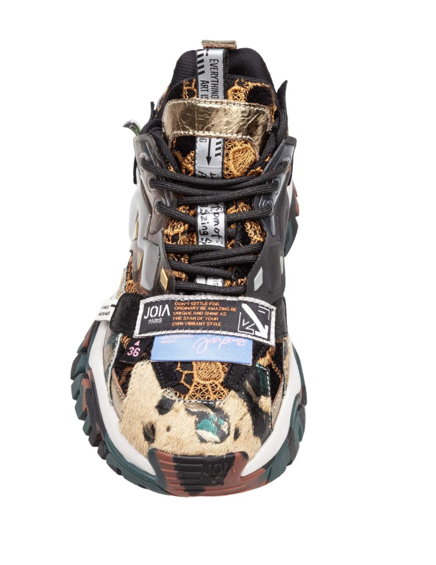 Joia Sneakers In Mix Di Materiali Multicolor