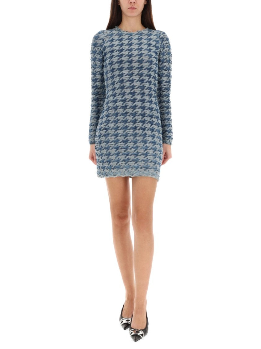 Diesel Houndstooth M-Halma Zipper Dress