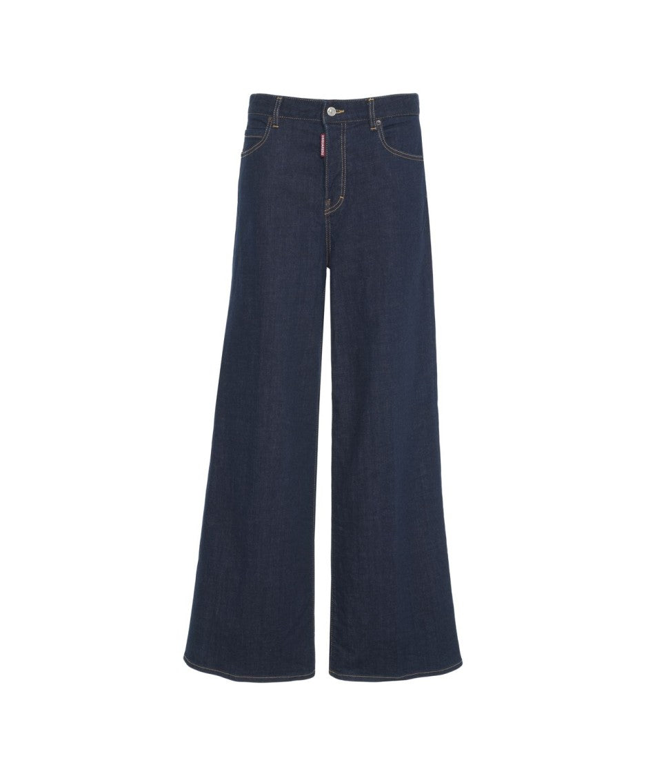 Dsquared2 Wide Leg 'Traveller' Jeans