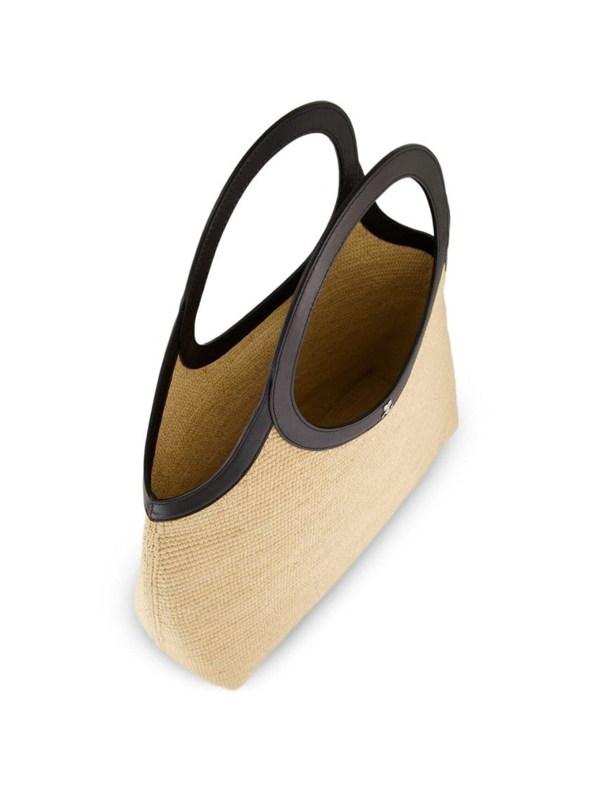 Courrèges Trapezoidal Handbag With Circular Cut-Out Handles