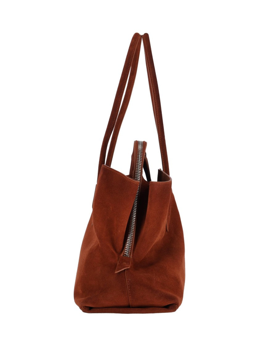 The Attico "La Passeggiata" Medium Handbag Brown
