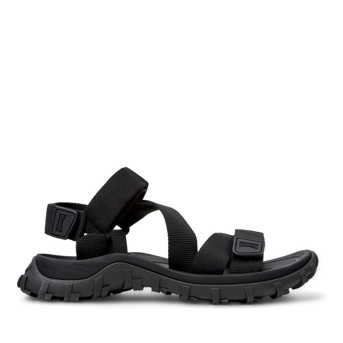 Camper Black Lasted Open-Toe Sandals