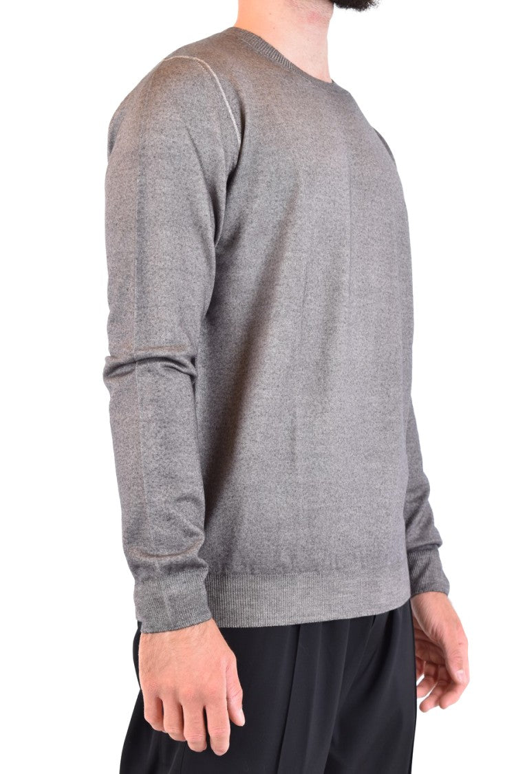 Dondup Multicolor Wool Sweater With Classic Crew Neckline