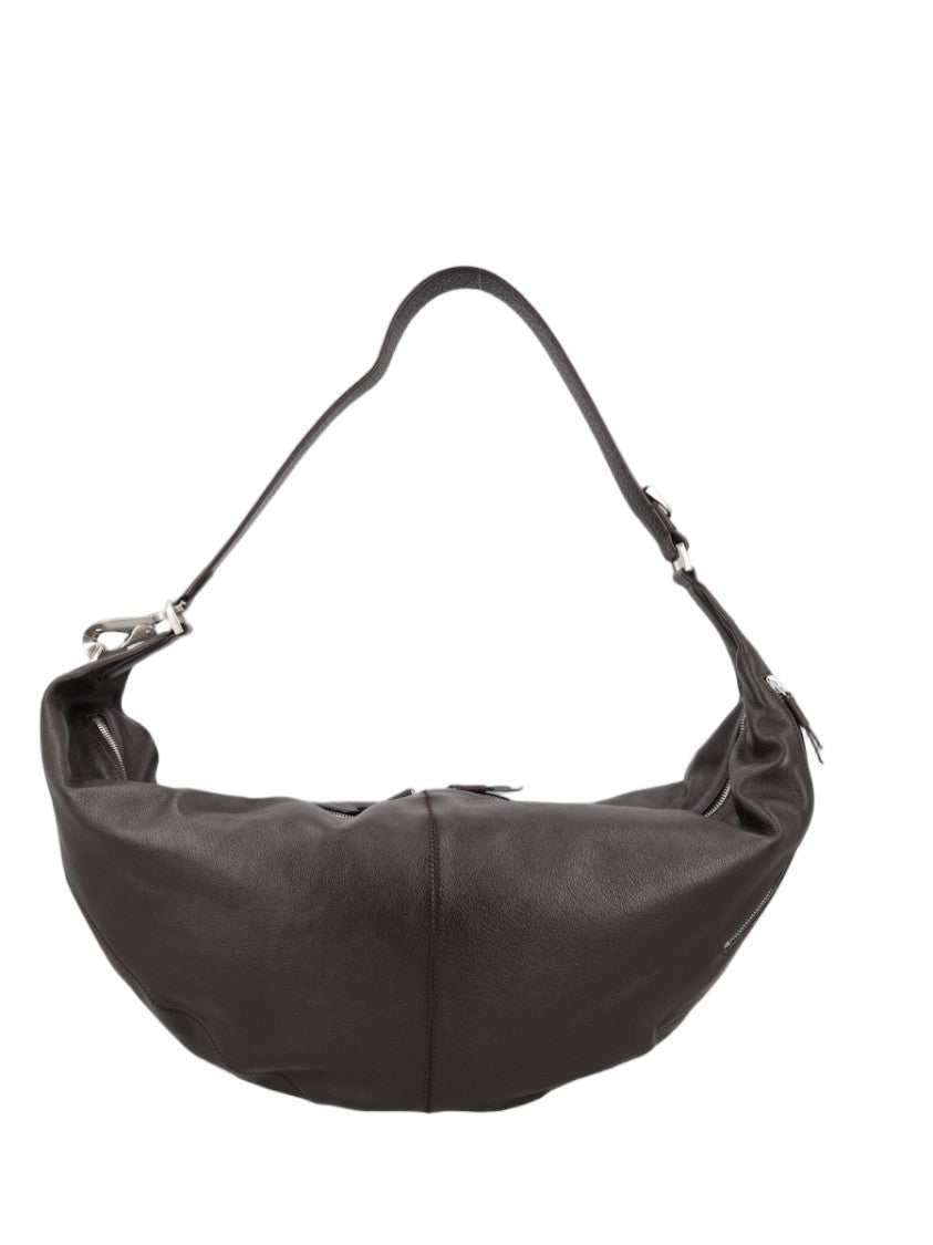 Lemaire Crescent-Shaped Buffalo Leather Shoulder Bag With Adjustable Strap