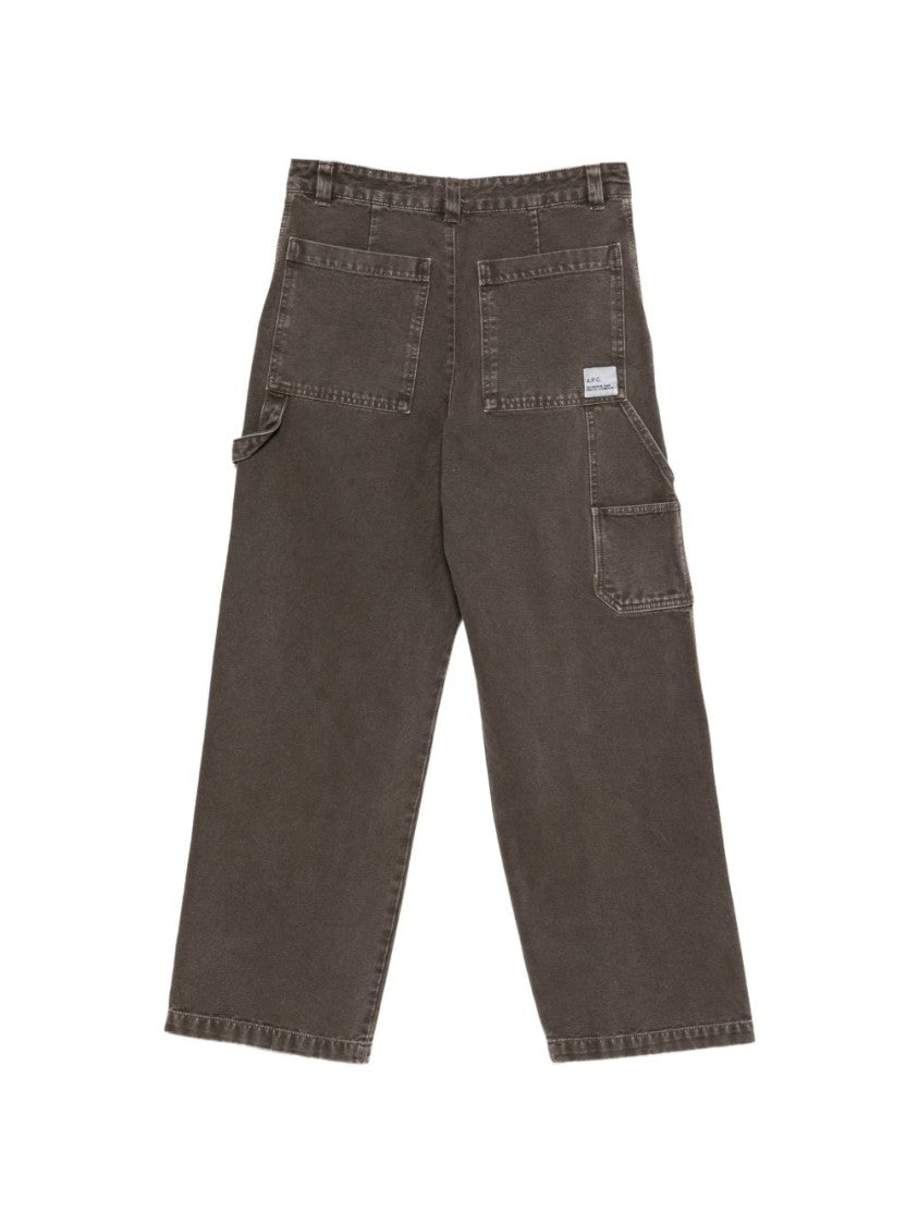 A.P.C. Canvas Carpenter Straight-Leg Trousers