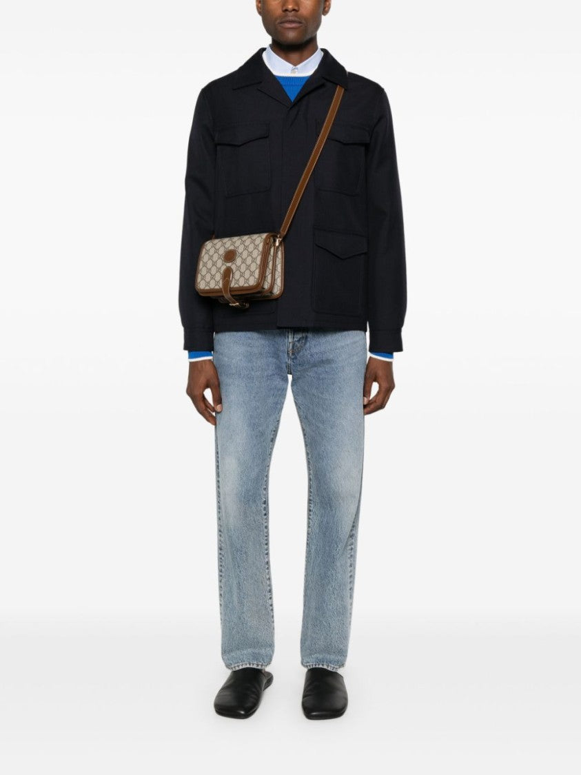 Gucci Gg-Canvas Messenger Bag