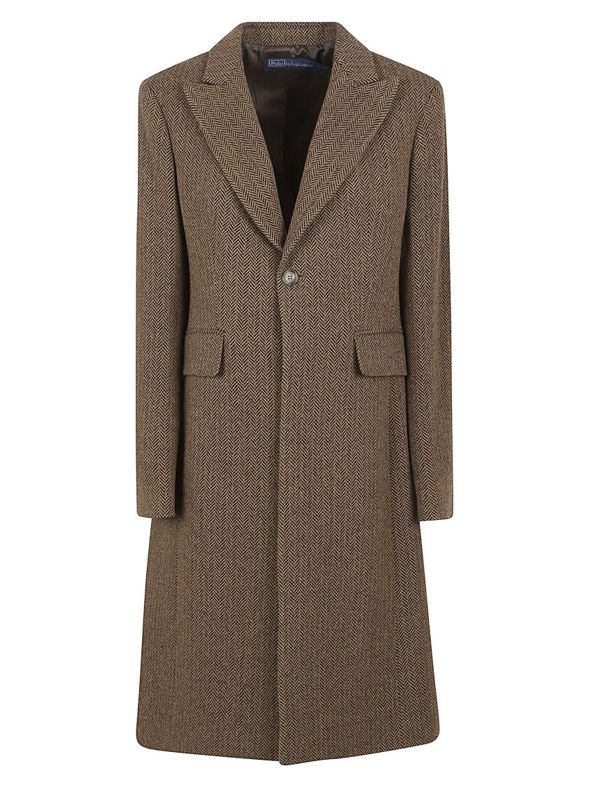 Polo Ralph Lauren Fine Herringbone Tweed Coat