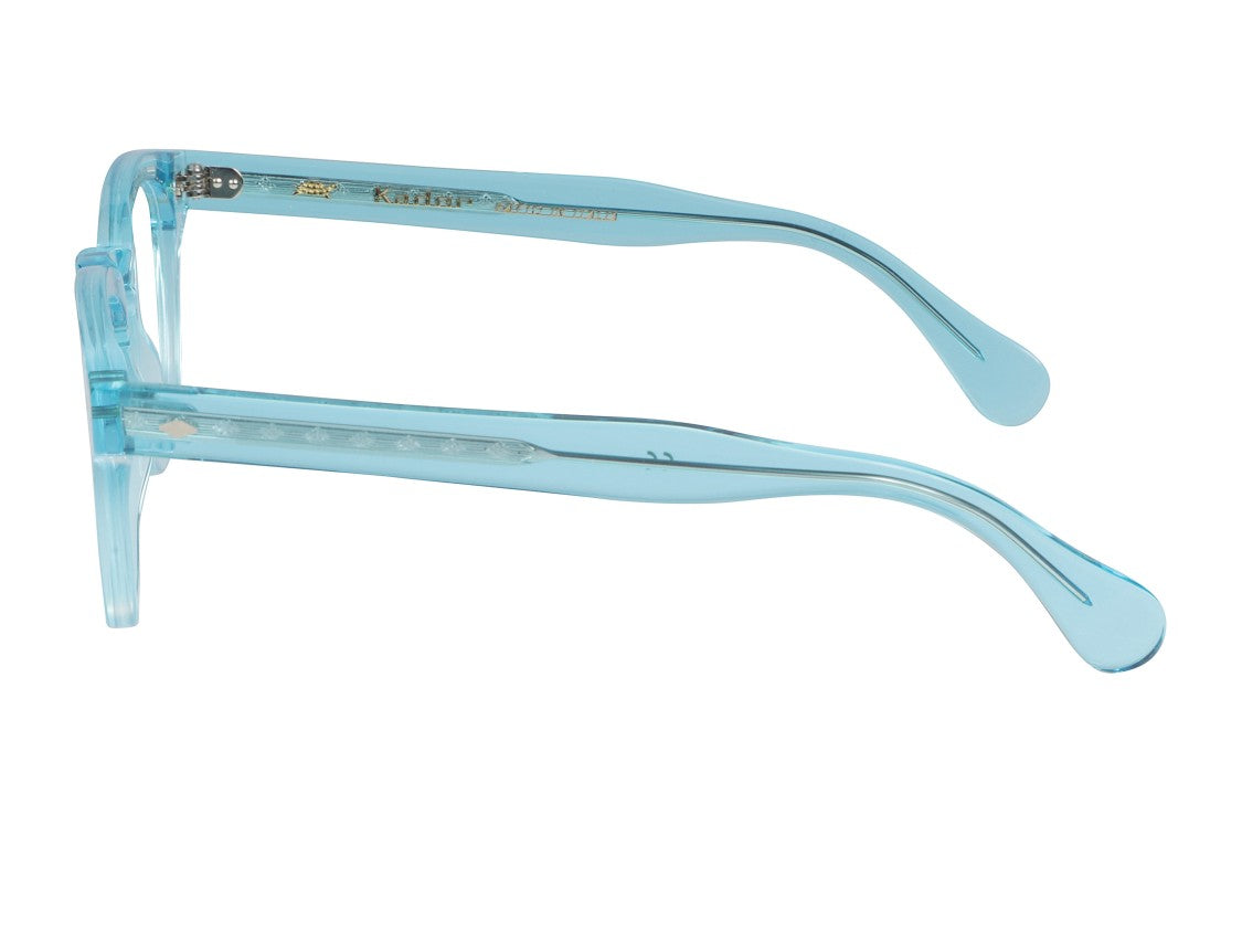 Kador Blue Jolly Cal 49 Translucent Square Eyeglasses
