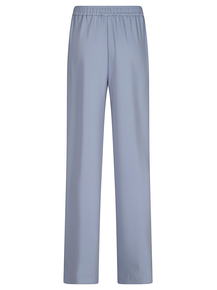 Herno Light Blue Trousers With Grosgrain Drawstring And Side Pockets
