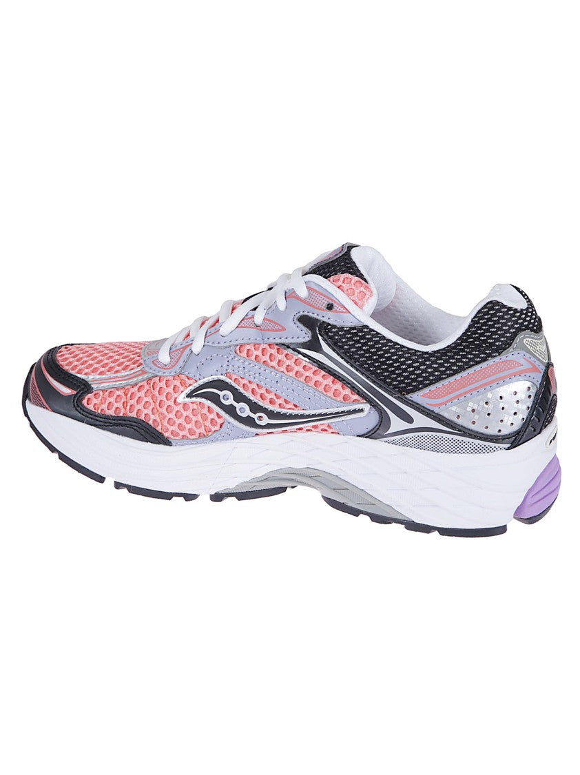 Saucony Technical Fabric And Leather Athletic Sneakers