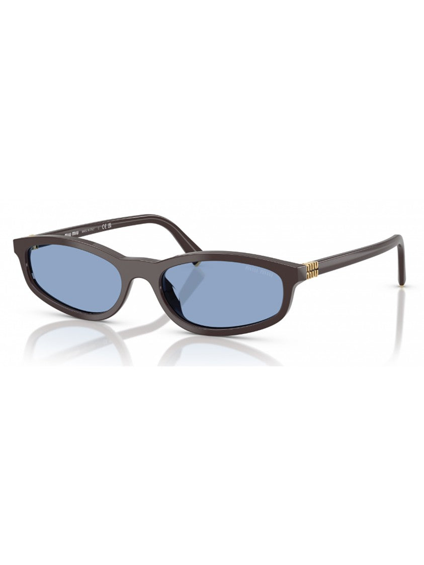 Miu Miu A06s Sole Rectangular Acetate Blue Sunglasses