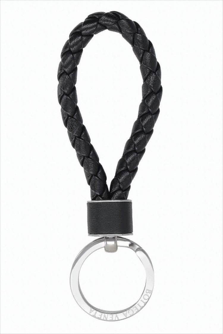 Bottega Veneta Braided Lambskin Leather Keyring