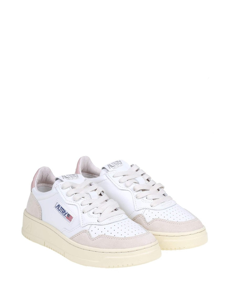 Autry Leather And Suede White Sneakers