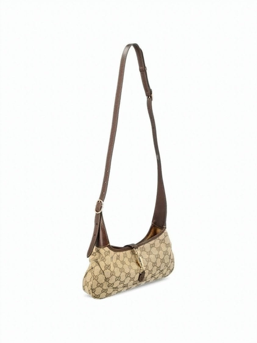 Gucci Monogram Canvas Slim Shoulder Bag