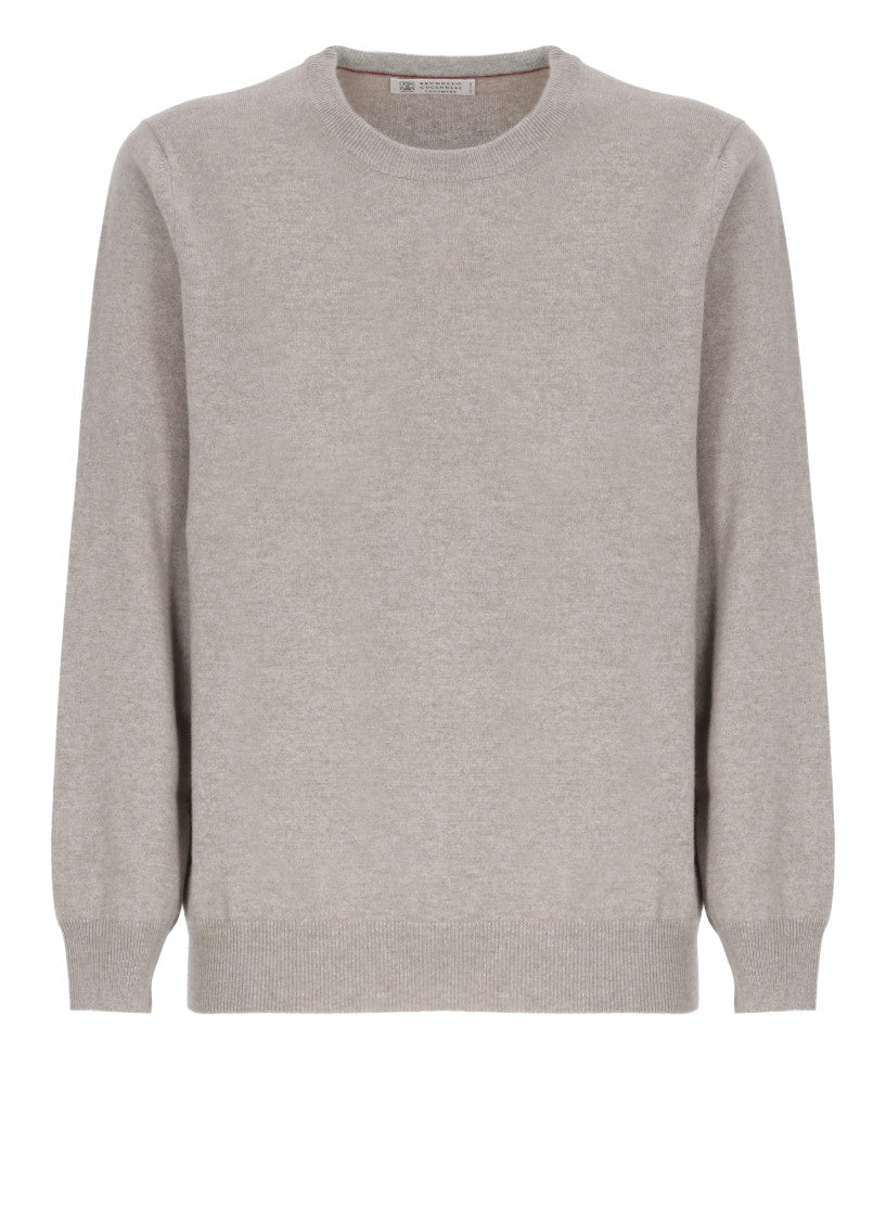 Brunello Cucinelli Beige Cashmere Sweater