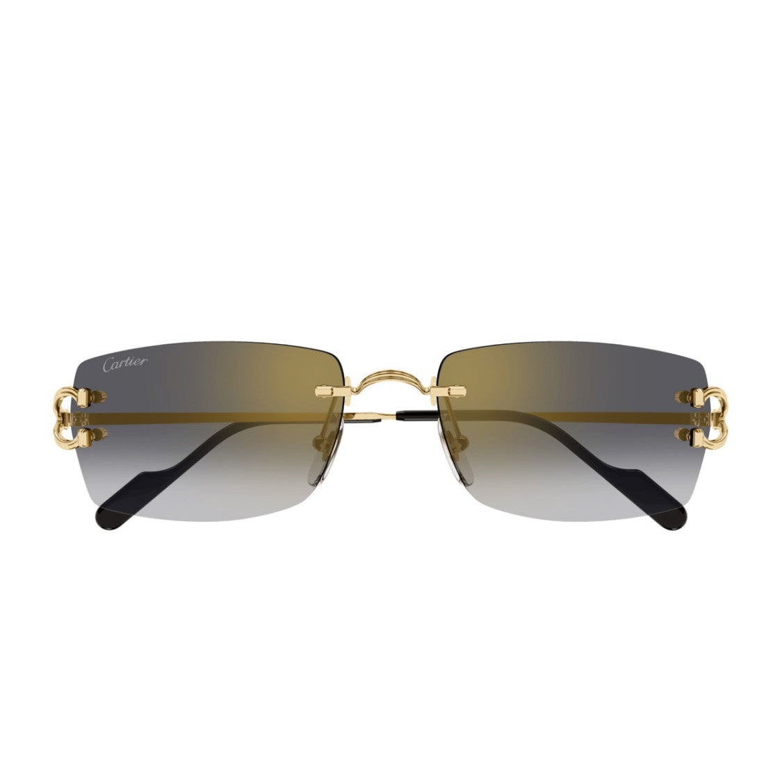 Cartier Decor C Classique Ct0550s Sunglasses With Gold Grey Frame