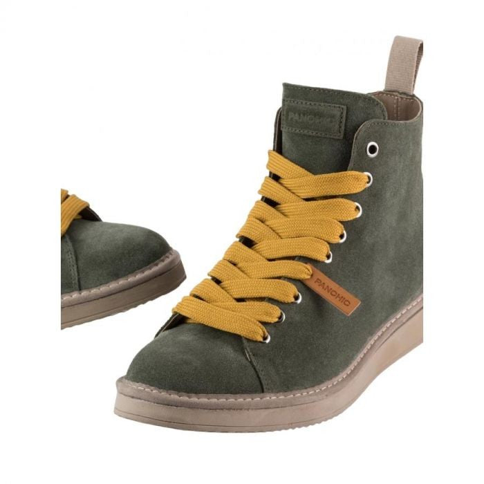 Panchic Green Ankle Boots