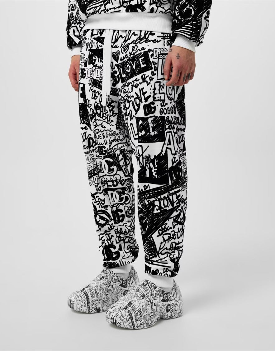 Dolce & Gabbana Toy Graffiti-Print Logo Sneakers