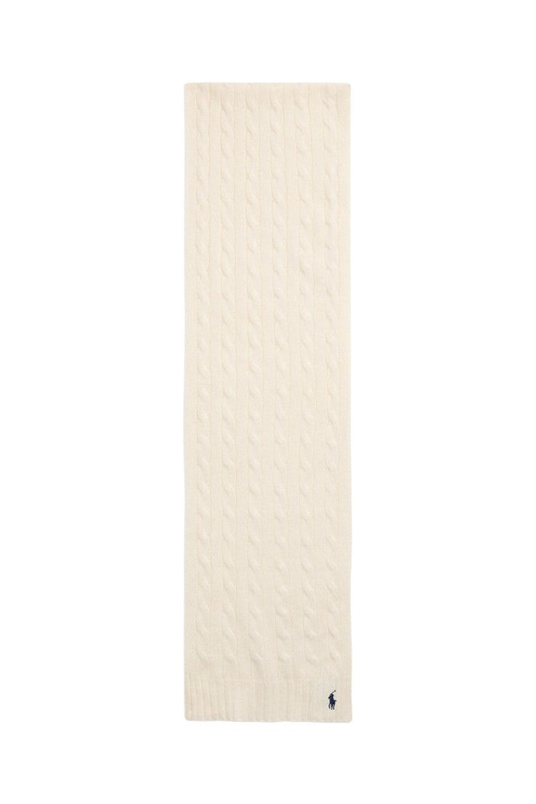 Polo Ralph Lauren Cream Knit Scarf