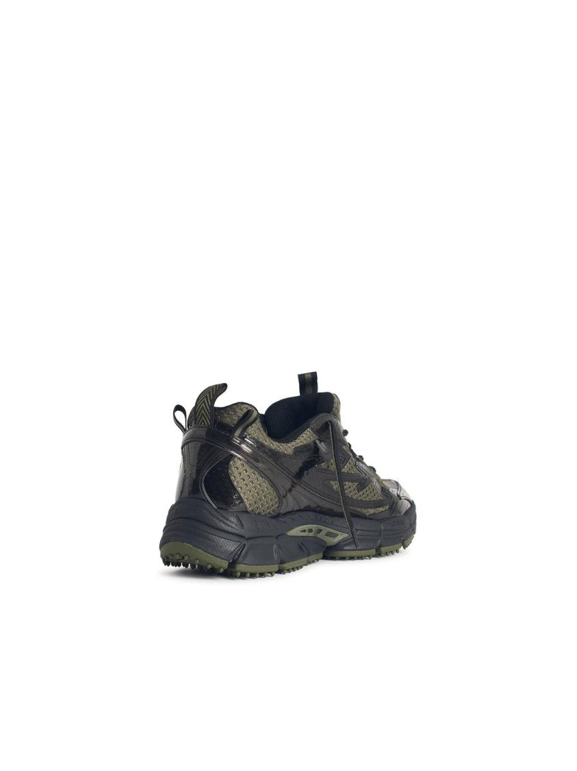 Off-White 'Be Right Back' Green Technical Fabric Sneakers