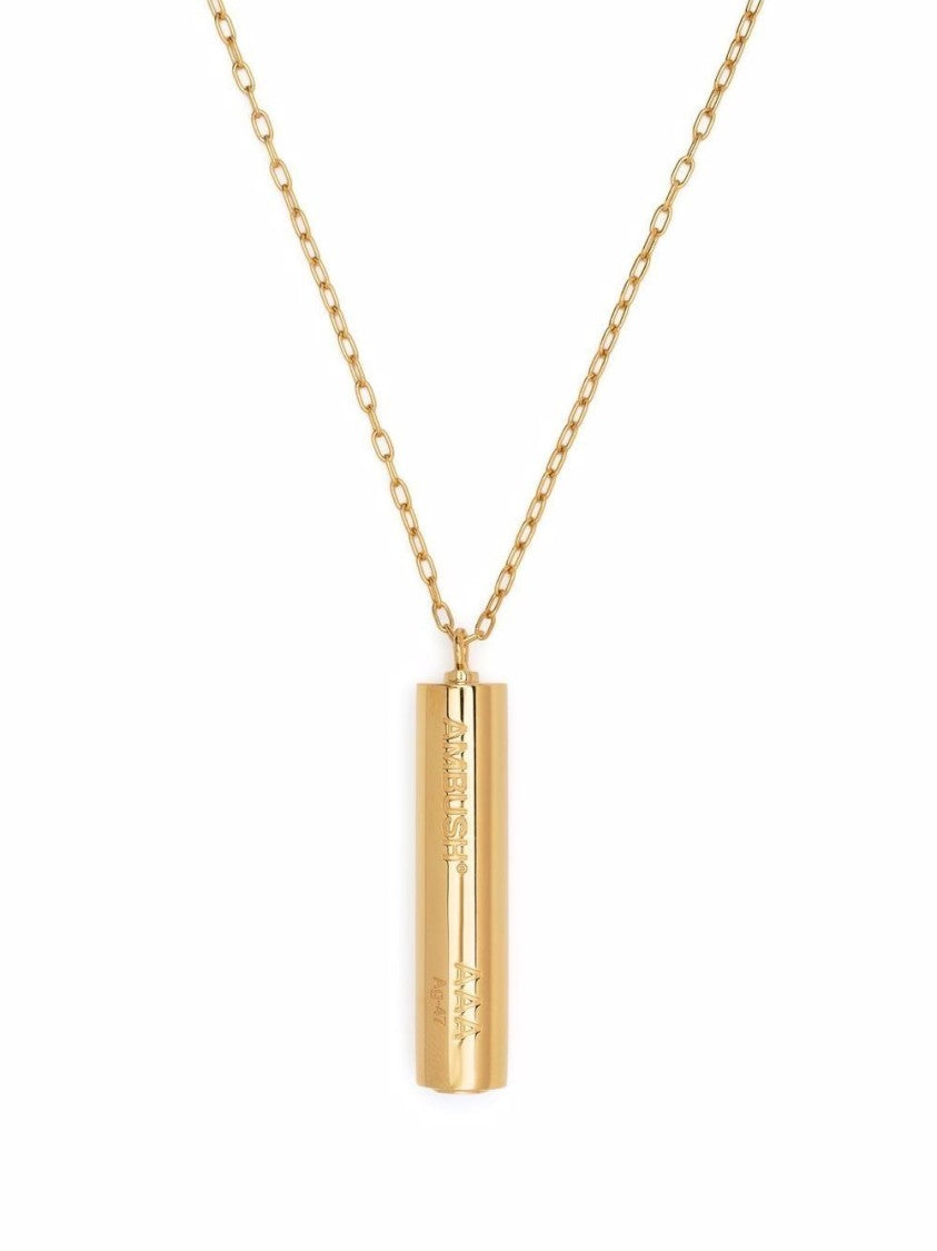 Ambush Gold-Tone Sterling Silver Battery Pendant Necklace