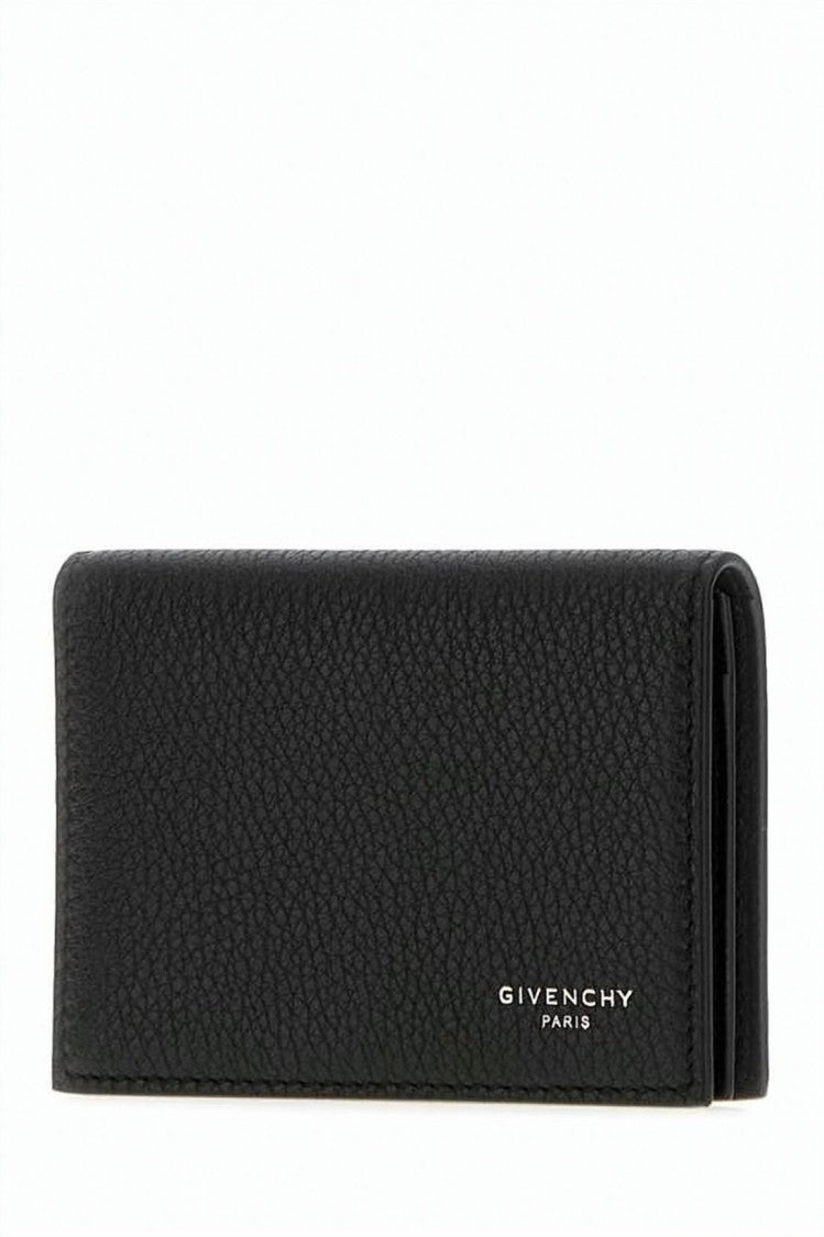 Givenchy Textured Calfskin Cardholder With Metallic Logo Detail