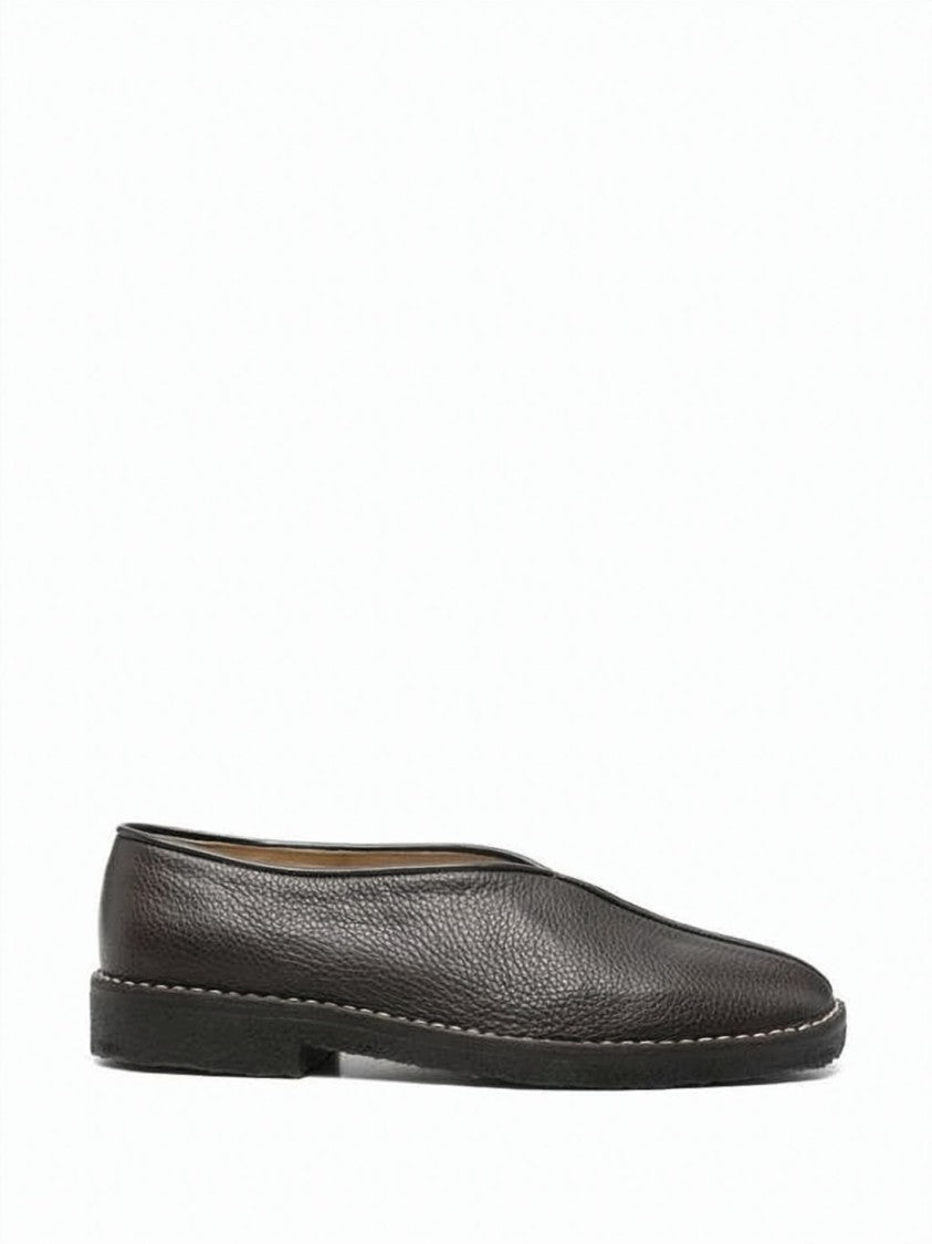 Lemaire Textured Leather Loafers With Subtle Detailing