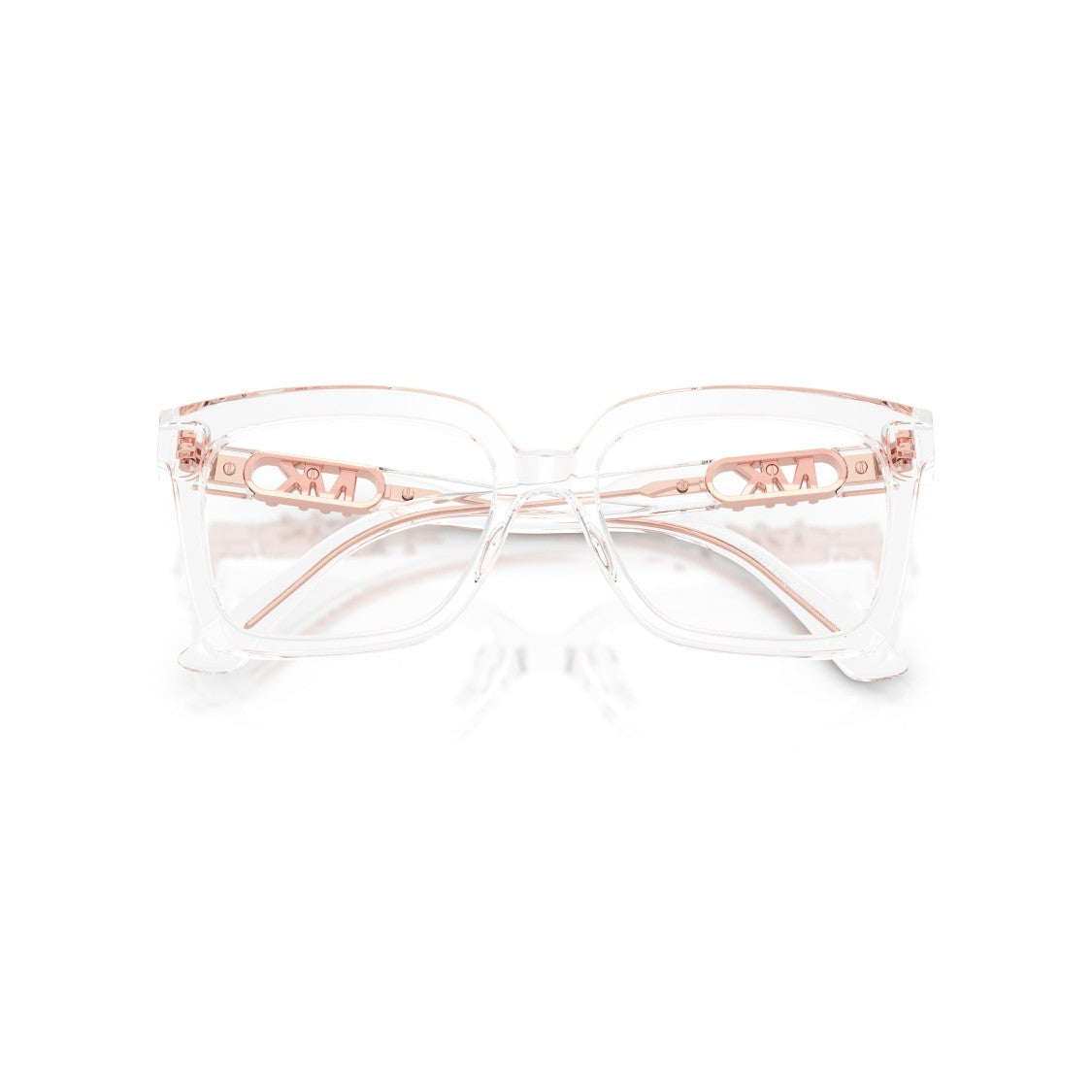 Michael Kors 0Mk4119u Transparent Acetate Eyeglasses With Delicate Metallic Details