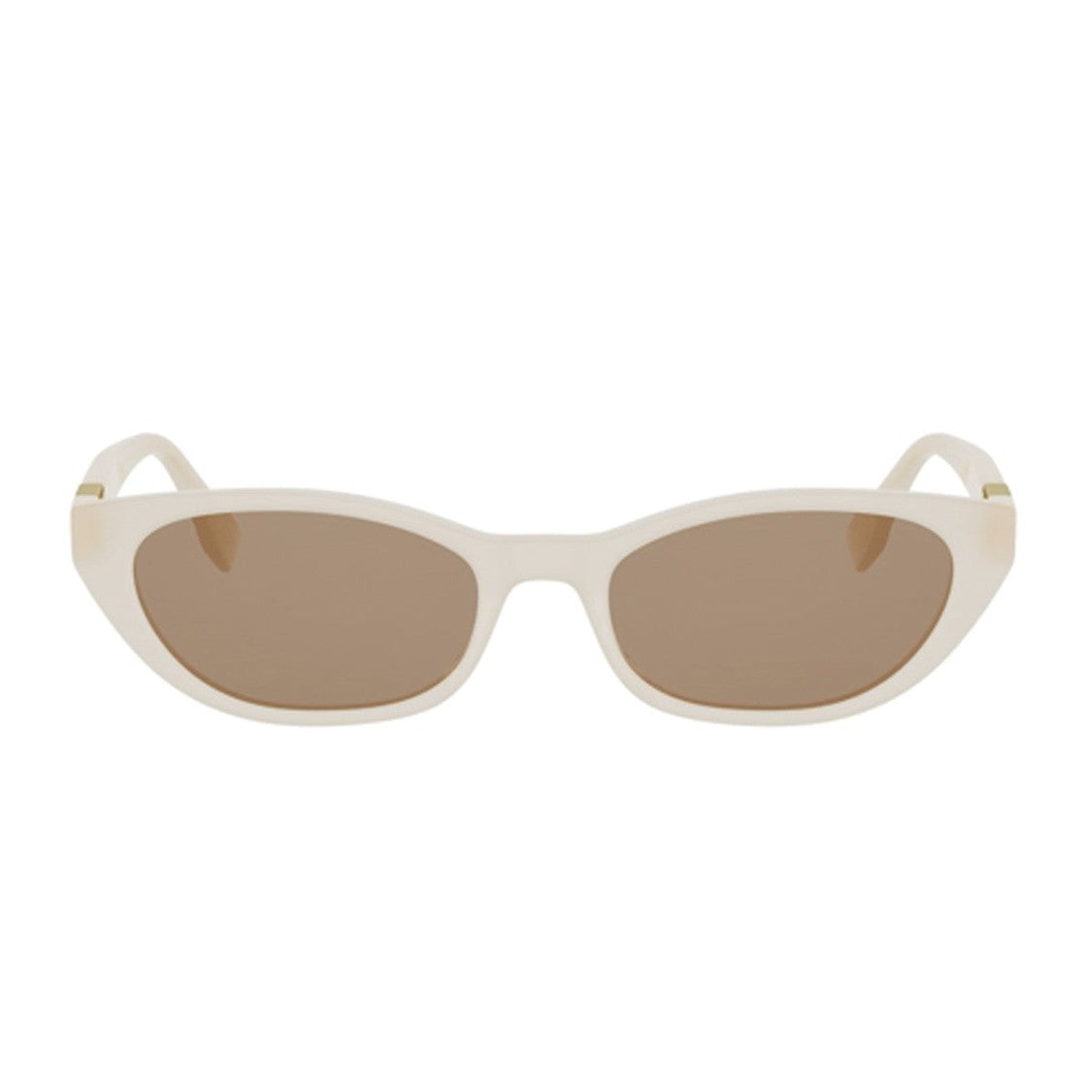 Fendi White Tube Acetate Sunglasses