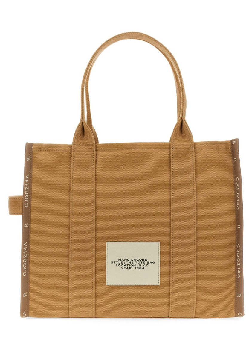 Marc Jacobs Large Jacquard Cotton Blend Logo Tote Bag
