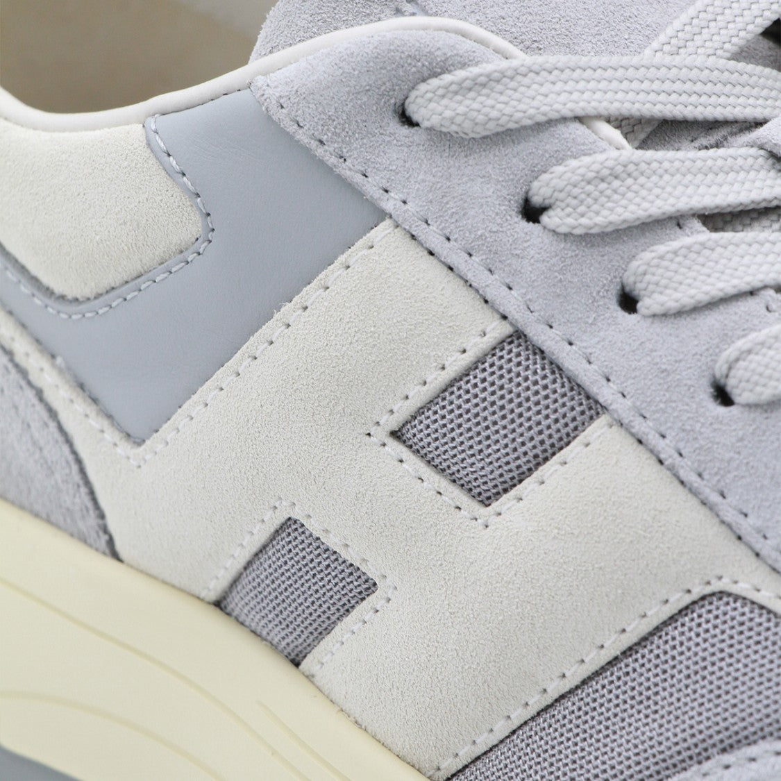 Hogan Grey Leather Sneakers