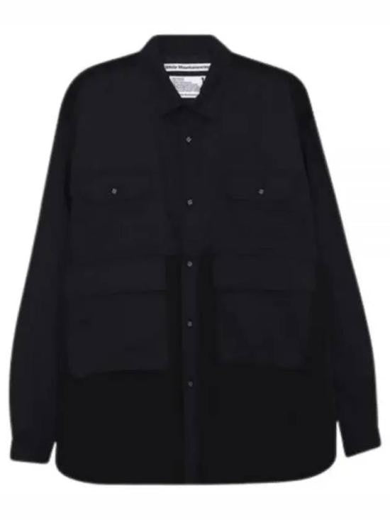 White Mountaineering Structured Long-Sleeve Shirt With Front Pockets