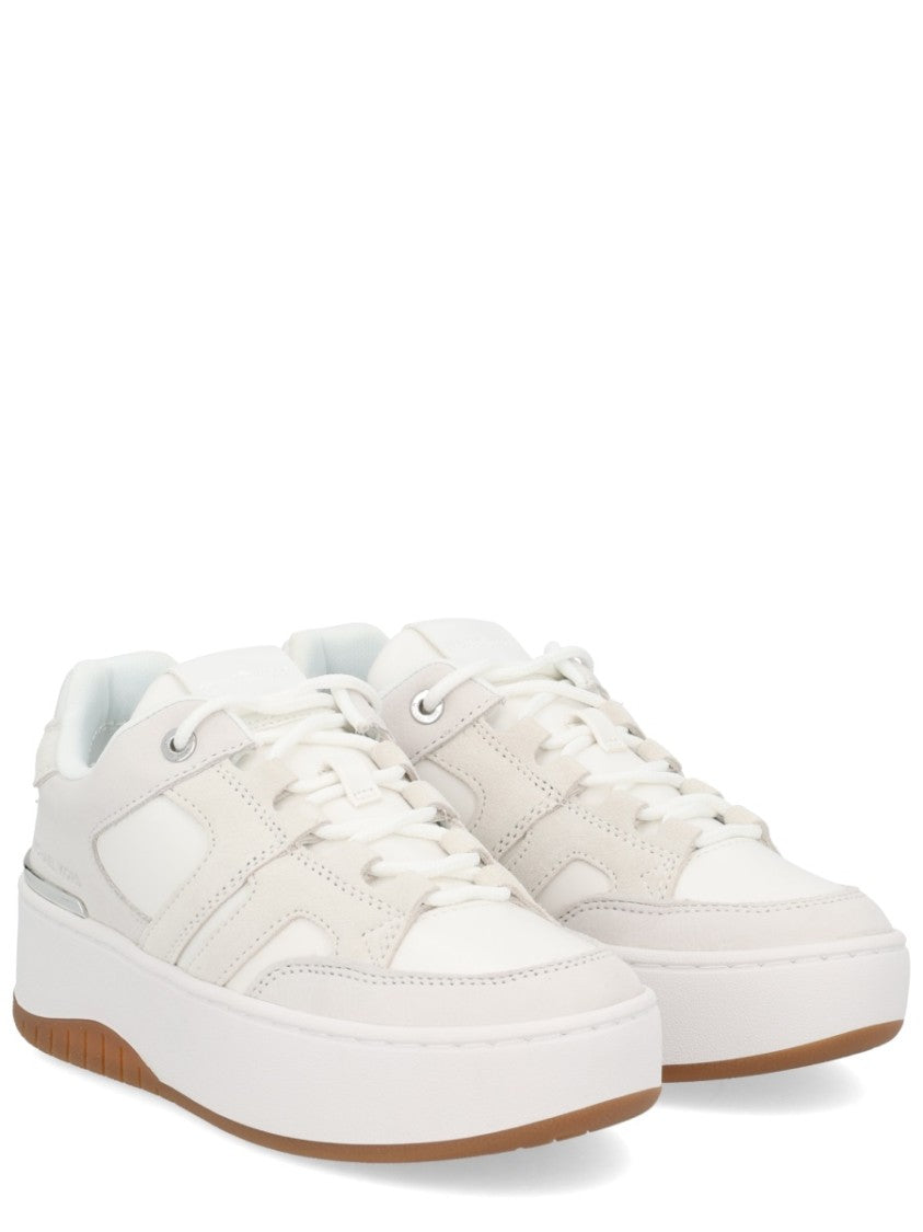 Michael Michael Kors Neutrals Layered Metallic Accents Sneakers