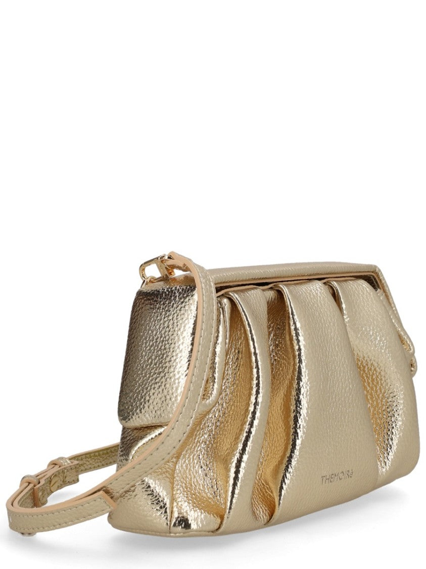 Themoirè Athena Pleated Metallic Texture Handbag