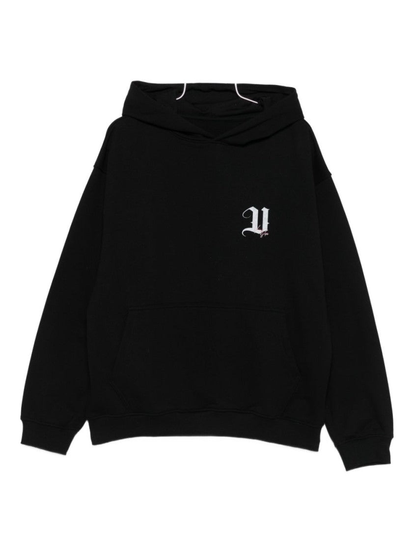 Vision Of Super Black Graphic Print Hoodie With Artistic Design