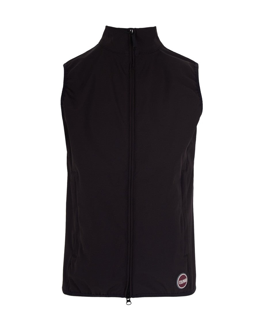 Colmar Originals Sleeveless Black Vest With Zippered Pockets