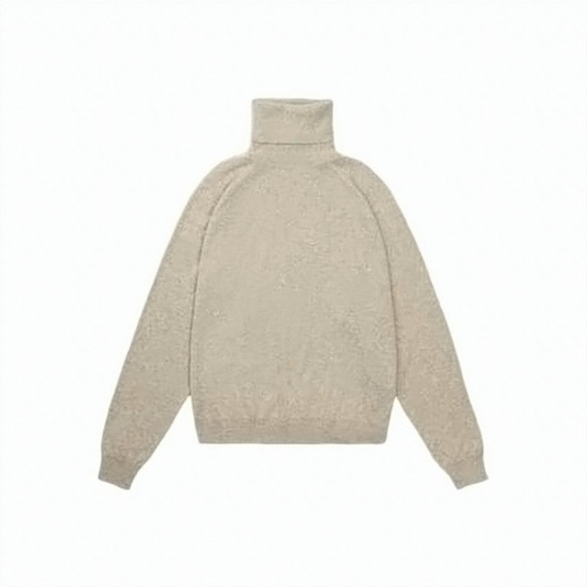 Saint Laurent Heathered Cashmere Turtleneck Sweater