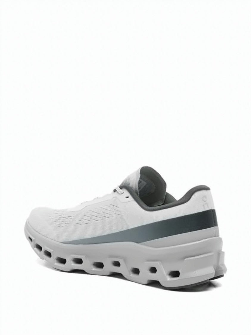 On Running White Breathable Upper Recycled Polyester Sneakers