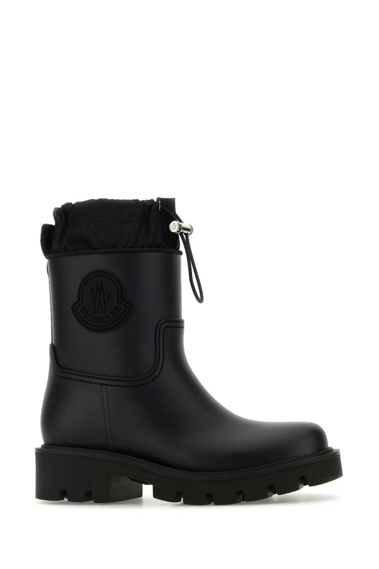 Moncler Black Rubber Kickstream Ankle Boots
