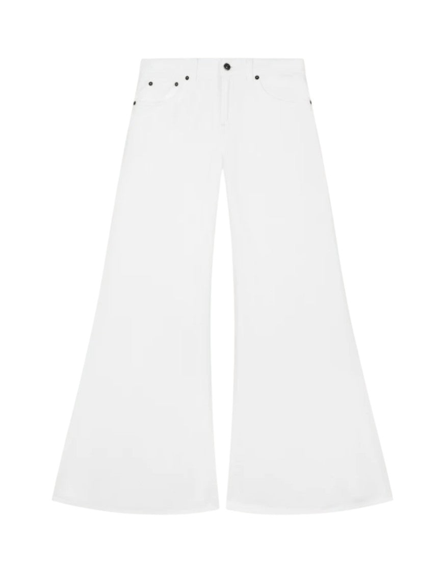 Dondup Wide Leg Jeans With Classic Five-Pocket
