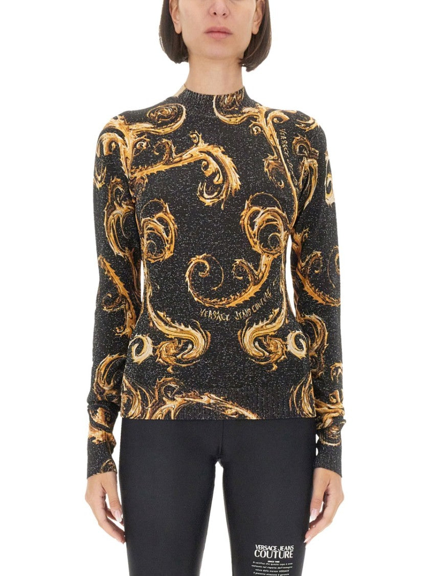 Versace Jeans Couture Lurex Knit T-Shirt