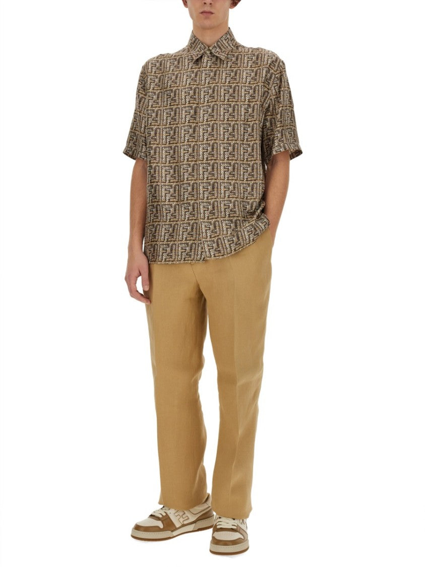 Fendi Relaxed Fit Straight Leg Pants