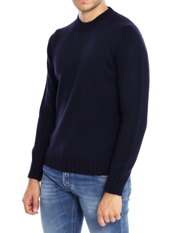 Filippo De Laurentiis High Crew Neck Extra-Fine Merino Wool Sweater