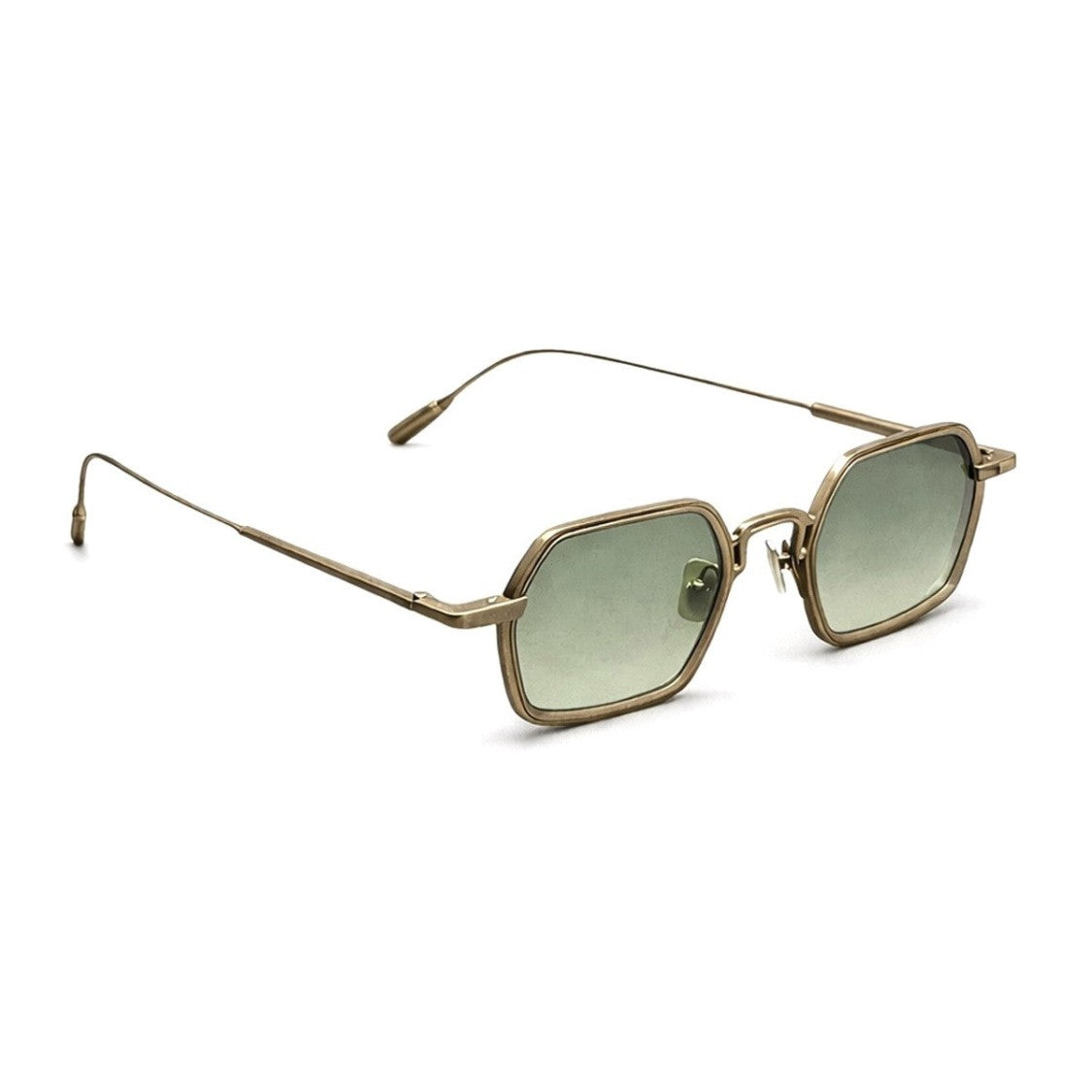 Capote Eyewear Antique Gold C396 Titanium Geometric Sunglasses