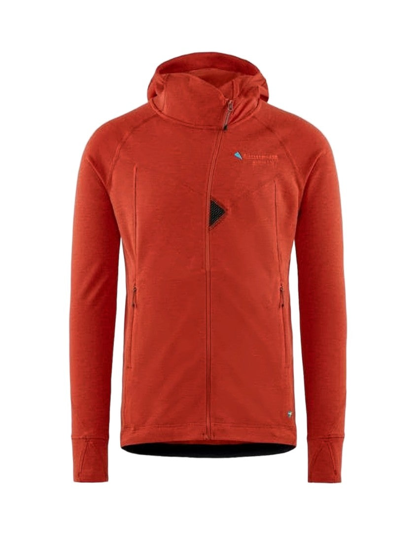 Klattermusen Minimalist Orange Klattermusen Jacket With Hood And Zippered Pockets