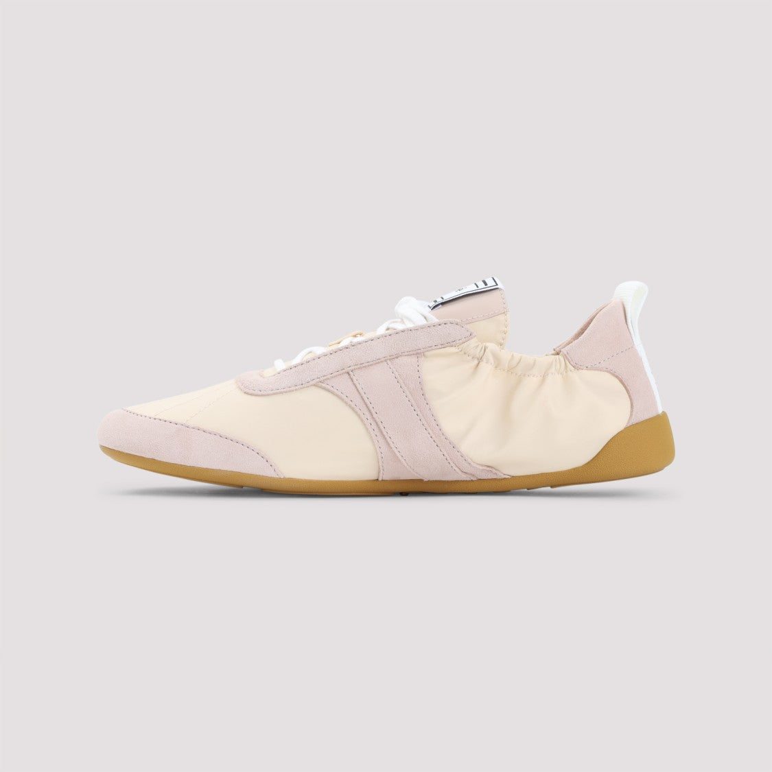 Chloé Low-Profile Sneakers With Suede Leather Overlays