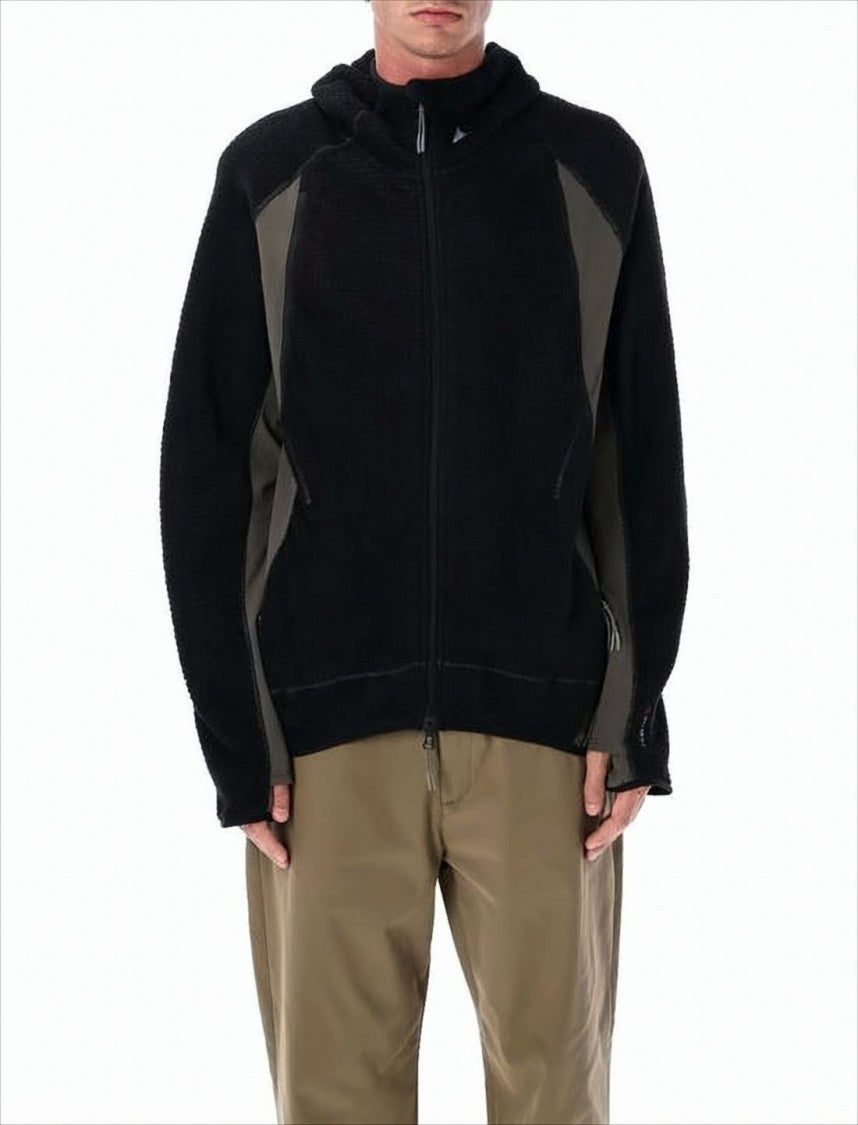 Roa Textured And Smooth Fabric Combination Jacket