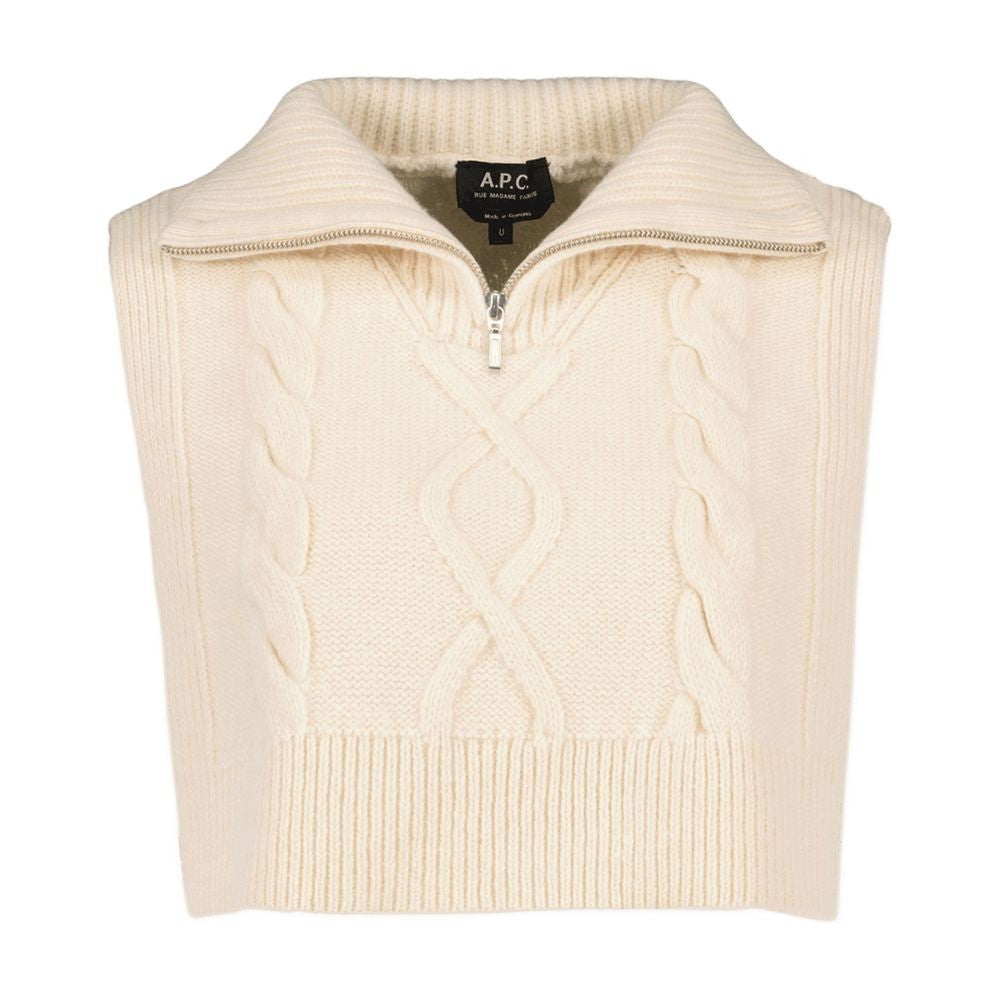 A.P.C. Snood Lola Scarf - Wool - Beige