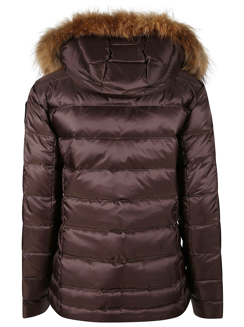 Blauer Quilted Brown Down Coat